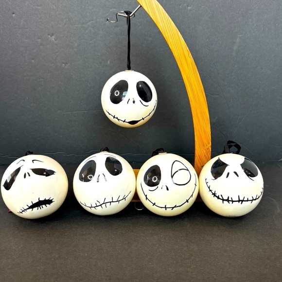 Disney Other - Disney Nightmare Before Christmas Jack Skellington Christmas Ornaments Set of 5